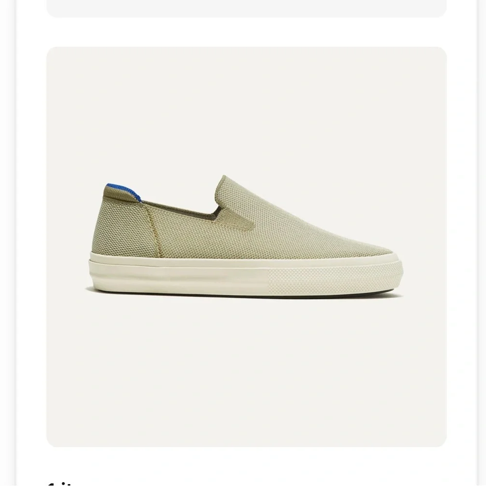 Rothy’s The City Slip On Sneaker, size 7.5, olive - Picture 1 of 7